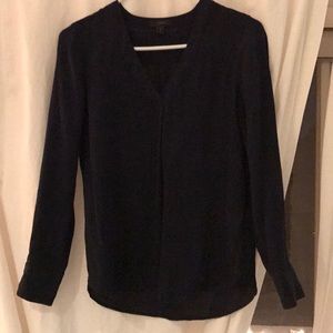 Jcrew long sleeve silk blouse
